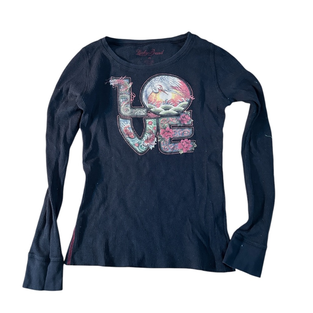 Black Love Graphic Long Sleeve Shirt